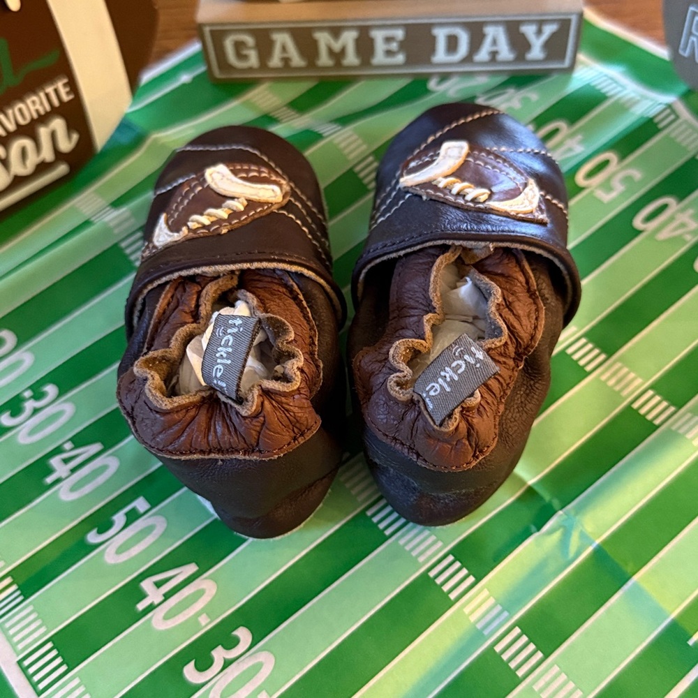 Tommy Tickle leather Football Baby Shoes - Picture 7 of 12